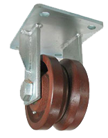 Steel V-Groove caster wheel