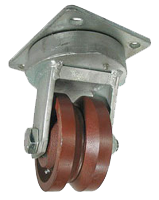 Steel V-Groove caster wheel