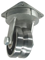 Steel V-Groove caster wheel