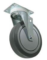 gray rubber caster wheel