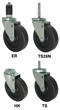 polyolefin caster wheel