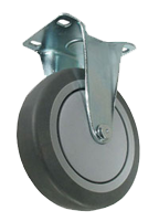 gray rubber caster wheel