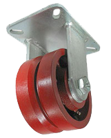 Steel V-Groove caster wheel