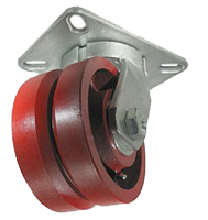 Steel V-Groove caster wheel