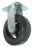 Rubber caster wheel