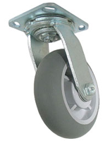 Rubber caster wheel