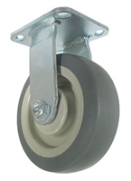 Rubber caster wheel