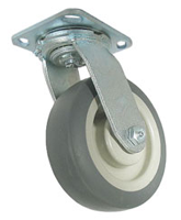 Rubber caster wheel