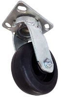 Rubber caster wheel