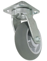 Rubber caster wheel