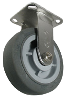 Rubber caster wheel