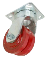 Steel V-Groove caster wheel