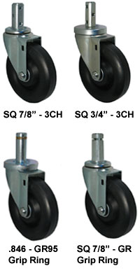 polyolefin caster wheel