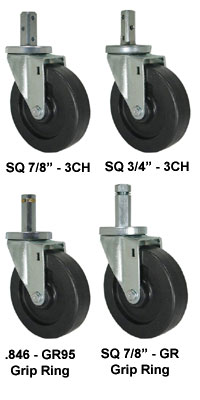 high capaciry rubber caster wheel