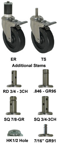 polyolefin caster wheel