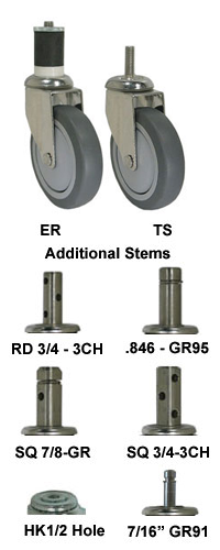 gray rubber caster wheel