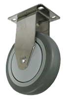 gray rubber caster wheel