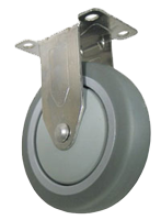 gray rubber caster wheel