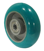 Polyurethan on Aluminum Caster Wheel